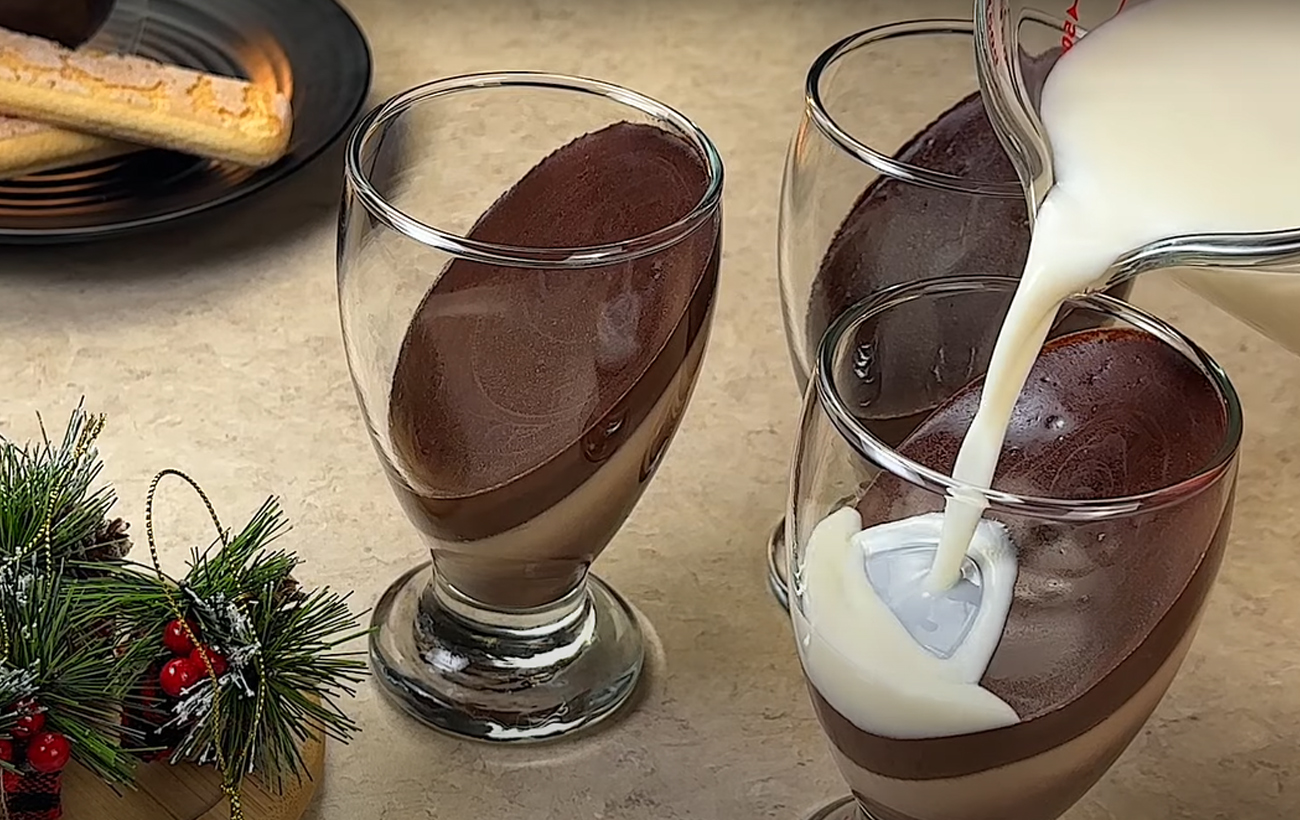 Шоколадный десерт панакота: простой рецепт на 4 порции (фото)